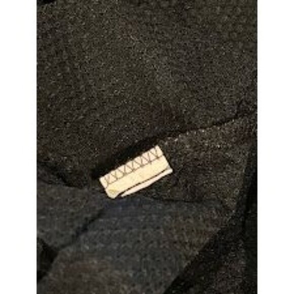 J. Valdi‎ Black Swimsuit Coverup Small Textured V-Neck 3/4 Sleeve - Picture 3 of 8